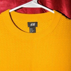 Mustard Yellow H&M Mens Sweater